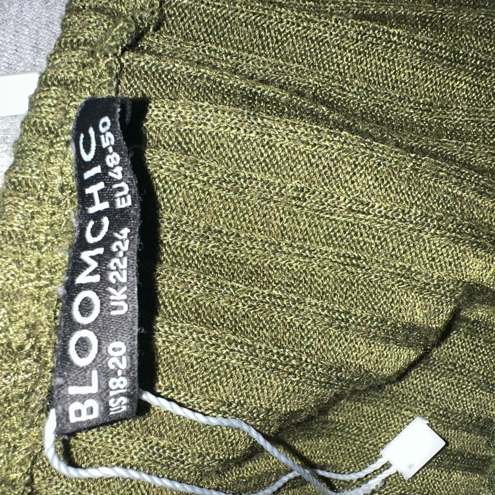 BloomChic Forest Green Lace Accent Blouse - Picture 2 of 5